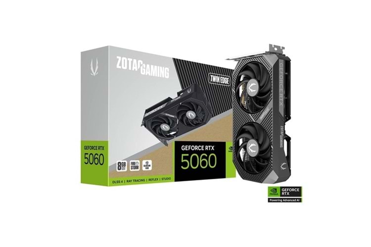 ZOTAC RTX5060 8GB TWIN EDGE ZT-B50600E-10M GDDR7 128bit HDMI DP PCIe 5.0