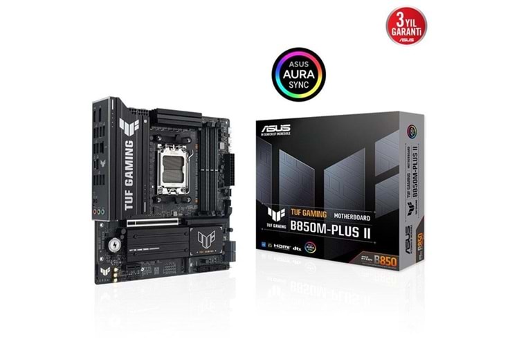 ASUS TUF GAMING B850M-PLUS II DDR5 HDMI DP PCIE 5.0 AM5 ATX