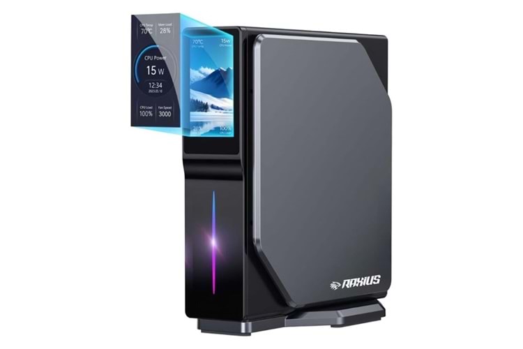 RAXIUS MOMENTUM ND-I15A002 N150- 8GB RAM 512GB NVME O/B UHD FDOS MINI PC Dual Ethernetli