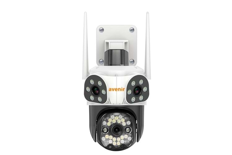 AVENIR 9MP SPEED DOME AV-S333 Kablosuz IP Güvenlik Kamerası 3 Kameralı