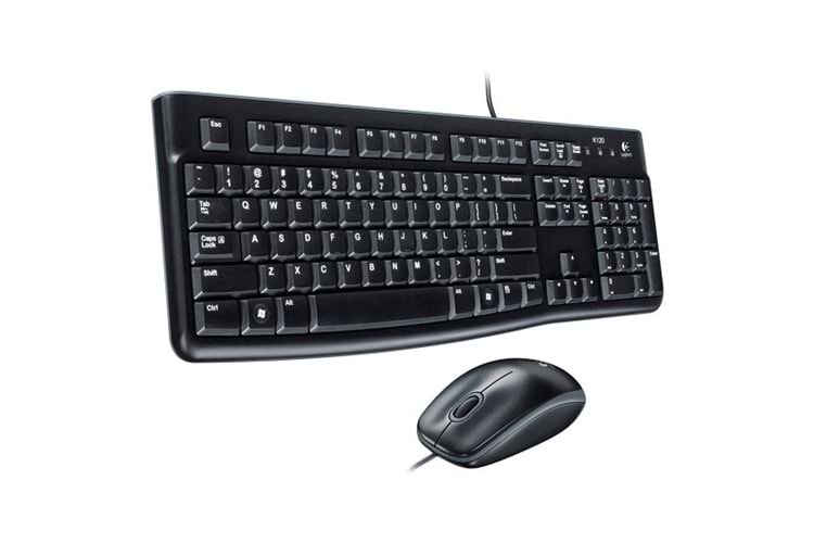 LOGITECH MK120 USB Q Trk Siyah Multimedya Klavye - Mouse Set 920-002560