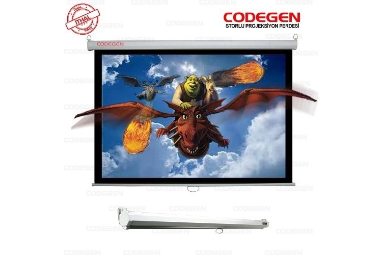 CODEGEN AX18 180x180 Storlu Projeksiyon Perdesi