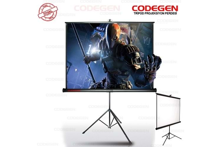 CODEGEN TX20 200x200 Ayaklı Projeksiyon Perdesi