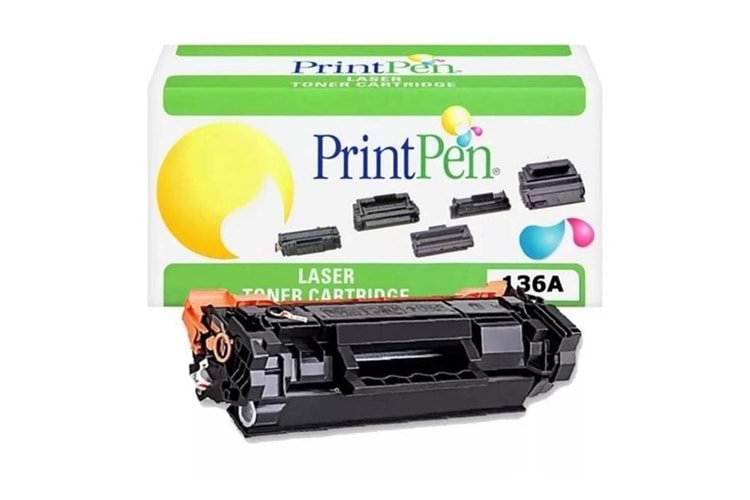 PRINTPEN HP W1360A (136A) Siyah (chipsiz) Muadil Toner	