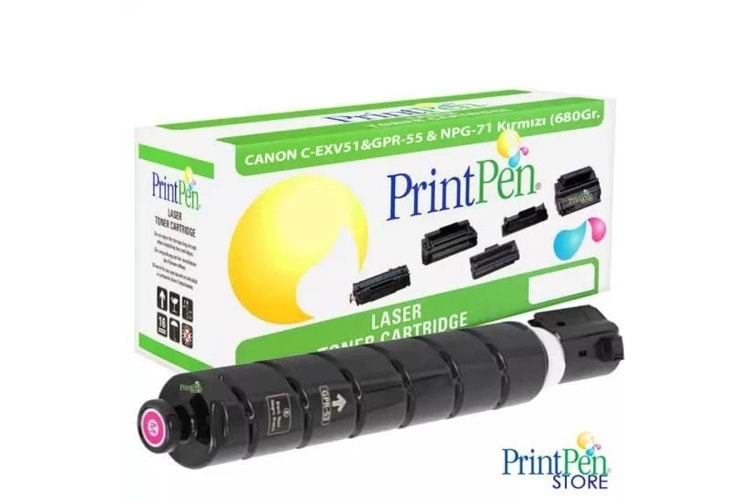 Prıntpen Canon C-Exv51&Gpr-55 & Npg-71 Yellow (680Gr./60K)
