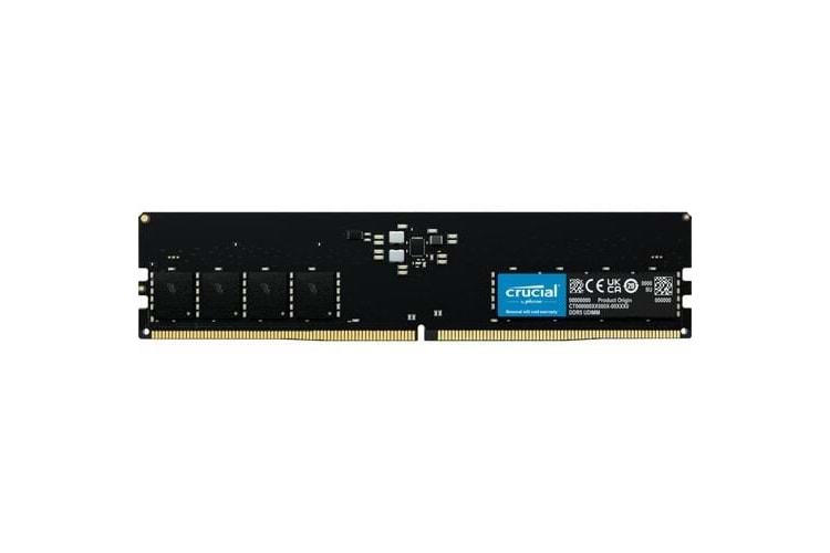 CRUCIAL 16GB DDR5 4800MHZ CL40 PC RAM VALUE CT16G48C40U5