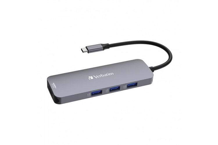 VERBATIM CMH-08 USB-C Pro Çok Bağlantı Noktalı Dock
