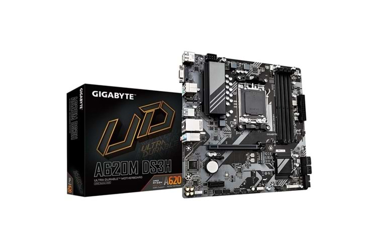 GIGABYTE A620M-DS3H DDR5 HDMI DP PCIe 16X v4.0 AM5 mATX