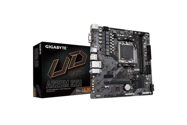 GIGABYTE A620M-S2H DDR5 HDMI DP PCIe 16X v4.0 AM5 mATX