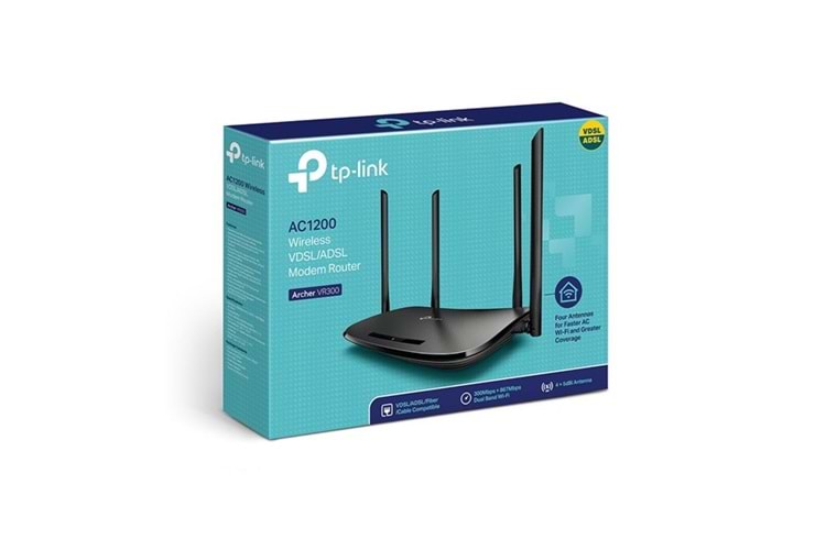 TP-LINK ARCHER VR300 AC1200 ADSL-VDSL MODEM ROUTER