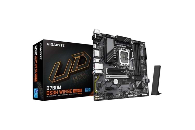 GIGABYTE B760M DS3H WIFI6E GEN5 DDR5 HDMI-DP TYPEC PCIE 5.0 1700P MATX