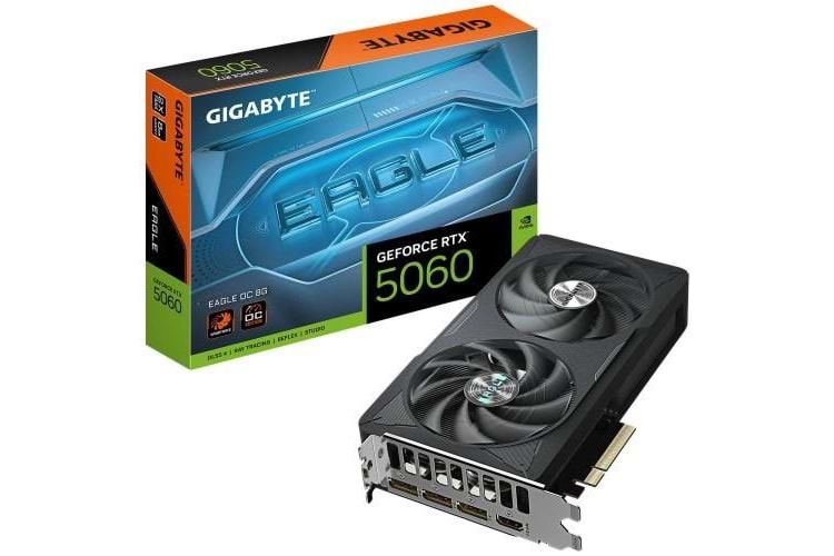 GIGABYTE 8GB RTX5060 EAGLE OC GV-N5060EAGLE OC-8GD GDDR7 HDMI-DP PCIE 5.0