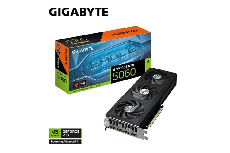 GIGABYTE 8GB RTX5060 EAGLE MAX OC GV-N5060EAGLEMAX OC-8GD GDDR7 HDMI-DP PCIE 5.0