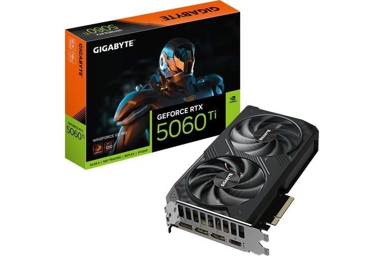 GIGABYTE 16GB RTX5060TI WINDFORCE MAX OC GV-N506TWF2MAX OC-16GD GDDR7 HDMI-DP PCIE 5.0