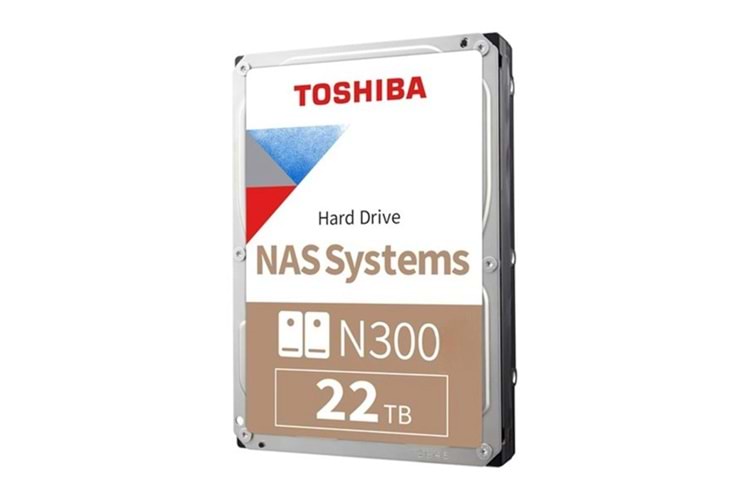TOSHIBA 22TB N300 HDWG62CUSZVA 512GB 7200RPM SATA3 NAS DİSKİ