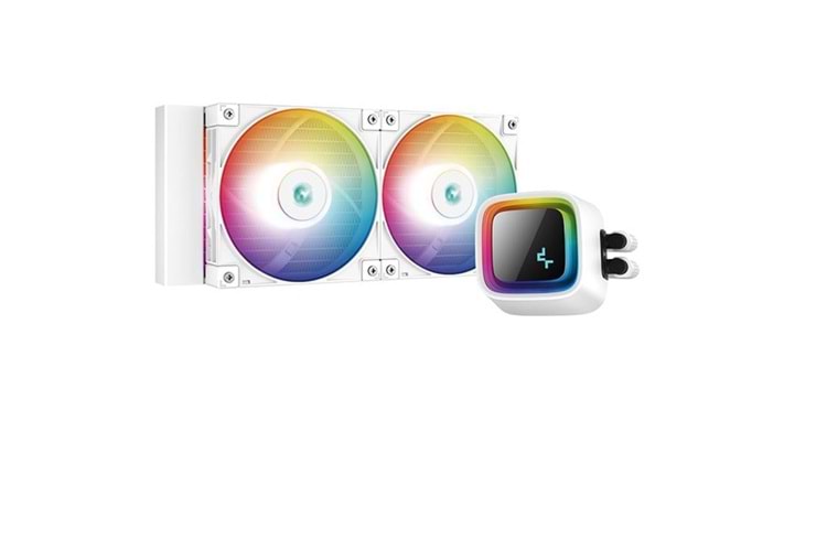 DEEPCOOL 240MM LS520-WH RGB SIVI SOĞUTMALI AM5-1700P İŞLEMCİ FANI BEYAZ