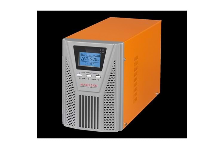 MAKELSAN 1KVA POWERPACK SE ONLINE 1/1F LCD EKRAN TOWER UPS 2x 12v 9amper 