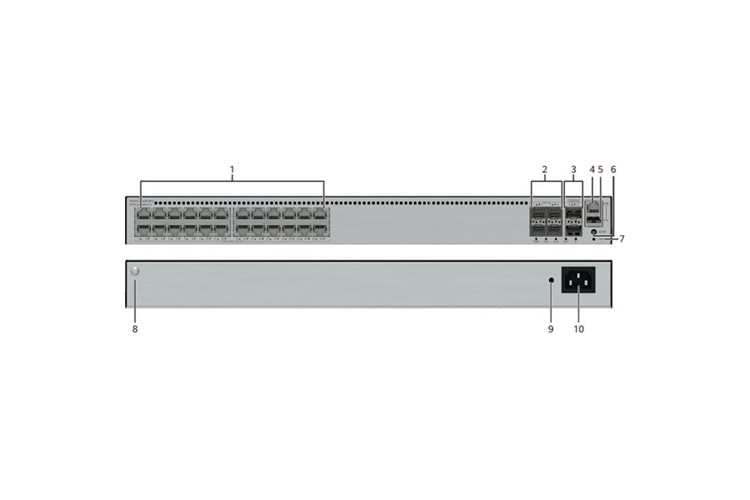 HUAWEI 24port S5735-L24PN4XE-AV2 4-SFP 10GbE 400W YÖNETİLEBİLİR POE SWITCH