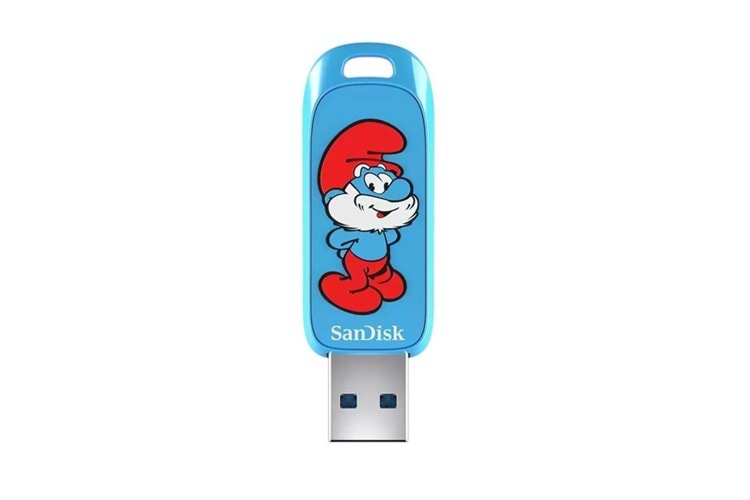SANDISK 128GB SMURF SDCZIS-128G-G46 USB 3.2 BELLEK