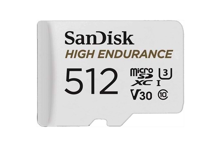 SANDISK 512GB HIGH ENDURANCE SDSQQNR-512G-GN6IA V30 MICRO-SD HAFIZA KARTI
