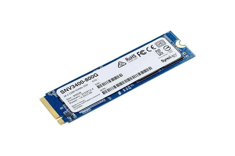 SYNOLOGY 800GB SNV3410-800G 3000-750MB/s M2 NVME NAS DİSKİ