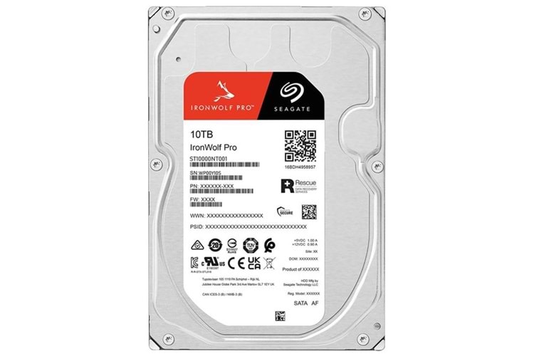 SEAGATE 10TB IRONWOLF PRO ST10000NT001 256MB 7200RPM NAS DİSKİ
