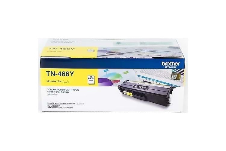 Brother TN466Y Sarı 6500 Sayfa Lazer Toner