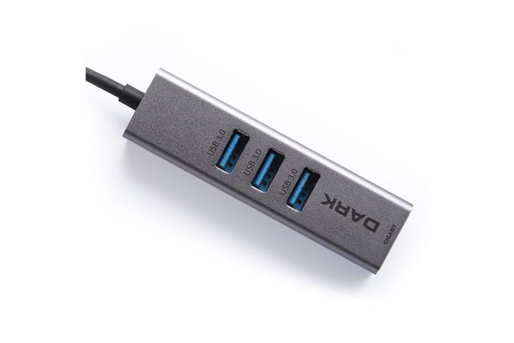Dark DK-AC-USB332GL Gigabit Ethernet ve 3xUSB 3.0 Hub Çoklayıcı Adaptör