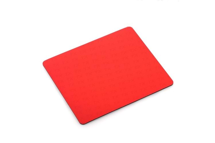 TX Flat Line Yarı Sert Üst Yüzeyli Slim Kırmızı MousePad (240x200mm)