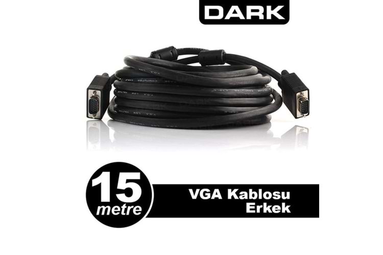 DARK DK-CB-VGAL1500 15metre VGA Görüntü Kablosu