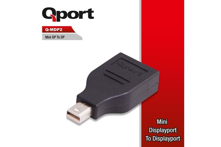 QPORT Q-MDP2 mDP-DP Çevirici Adaptör