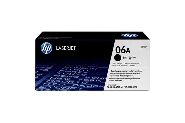 Hp C3906a 06A Sıyah 1500Sy Orjınal Toner