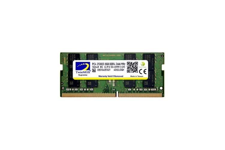  TWINMOS 8GB DDR4 2666MHz Notebook Ram MDD48GB2666N