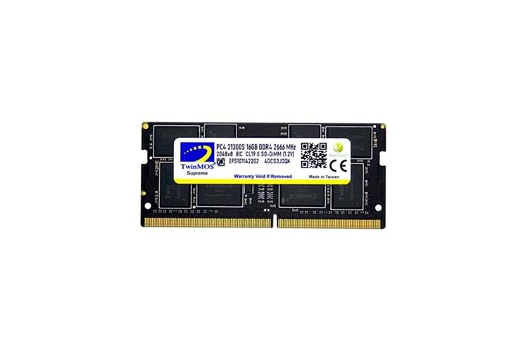 TWINMOS 16GB DDR4 2666MHz Notebook Ram MDD416GB2666N