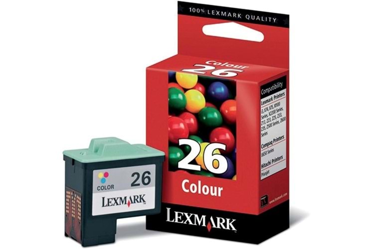 Lexmark 10N0026e Renkli Kartus No:26