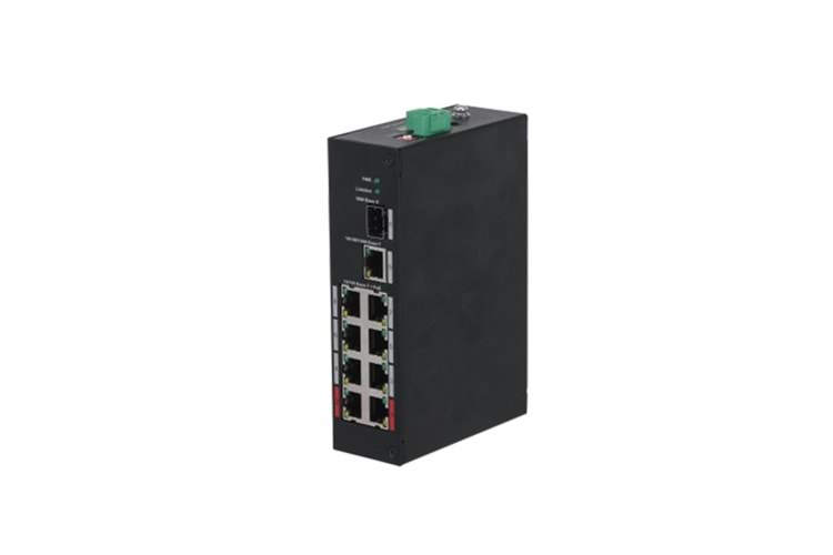 DAHUA 8-PORT 96W FULL POE PFS3110-8ET-96-V2 10/100 ENDÜSTRİYEL POE SWITCH