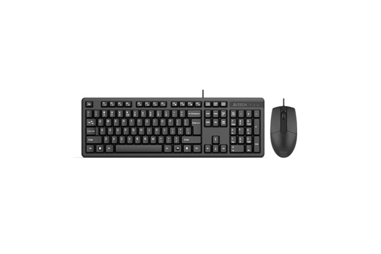 A4 TECH Q TRK KR-3330 Multimedya Siyah Q Klavye+Mouse Set