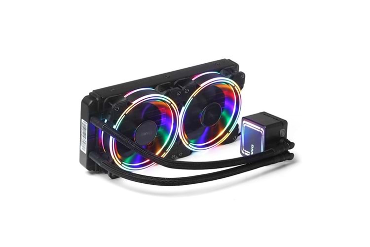  DARK 240MM AQUA FORCE W246 DKCCW246 RGB AM5-1700P SIVI SOĞUTMALI İŞLEMCİ FANI