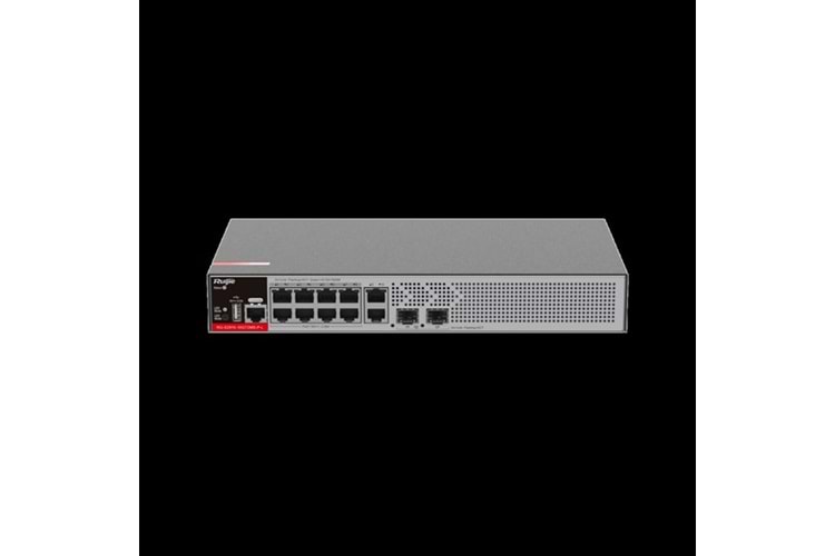 RUIJIE 8-PORT 125W FULL POE RG-S2915-10GT2MS-P-L GIGABIT 2X-2.5GE YÖNETİLEBİLİR POE SWITCH