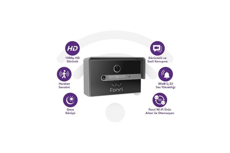 Fonri Wf3-El3-0502-02 Wıfı Kablosuz Akıllı Kapı Zili