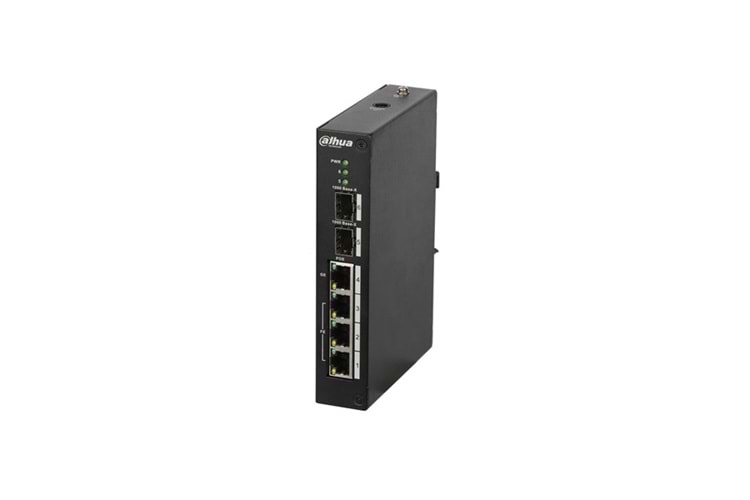 DAHUA 4-PORT 96W FULL POE PFS3206-4P-96 10/100 2X-SFP ENDÜSTRİYEL POE SWITCH