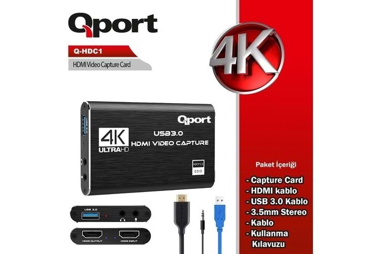 QPORT HDMI 4K CAPTURE KART (Q-HDC1)