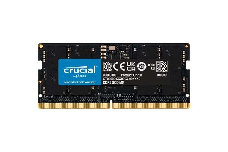 CRUCIAL 16GB DDR5 4800MHZ NOTEBOOK RAM VALUE CT16G48C40S5