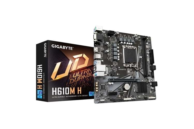 GIGABYTE H610M H DDR5 HDMI PCIe 16X v4.0 1700p mATX 