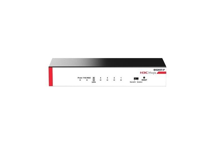 H3C 5port 9801A5BX BS205T-P GIGABIT 57W 4port POE YÖNETİLEMEZ SWITCH