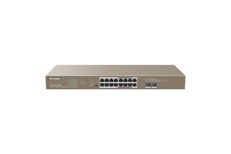 IP-COM 16port IP-G3318P-16-250W Gigabit 2-SFP 250W Ful PoE Cloud Yönetilebilir Rack Mount Swıtch