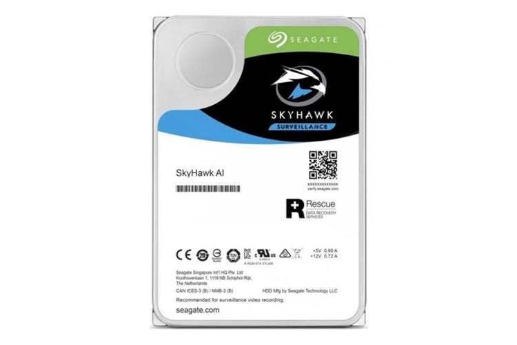 SEAGATE 12TB SKYHAWK ST12000VE0001 256MB 7200RPM SATA-3 GÜVENLİK DİSKİ