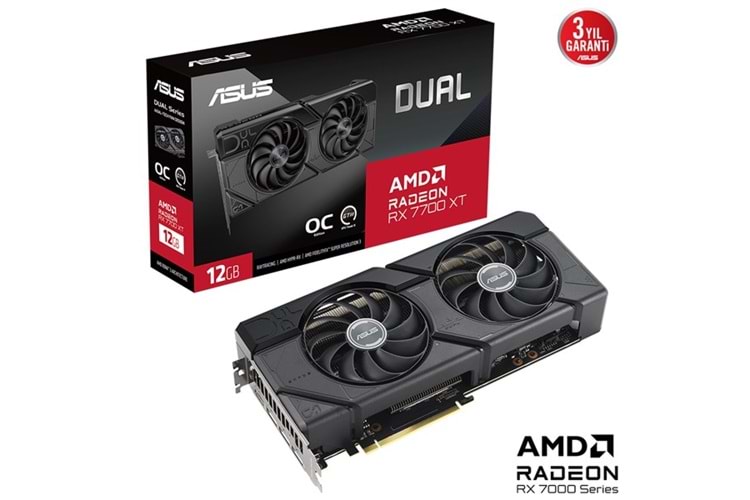 ASUS 16GB DUAL RX7600XT-O16G GDDR6 128bit HDMI-DP PCIE 4.0