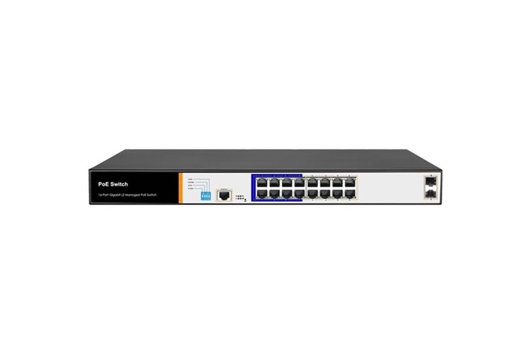 FOREDGE 16port POE PS3016GS GIGABIT 2-SFP 150W YÖNETİLEBİLİR SWITCH