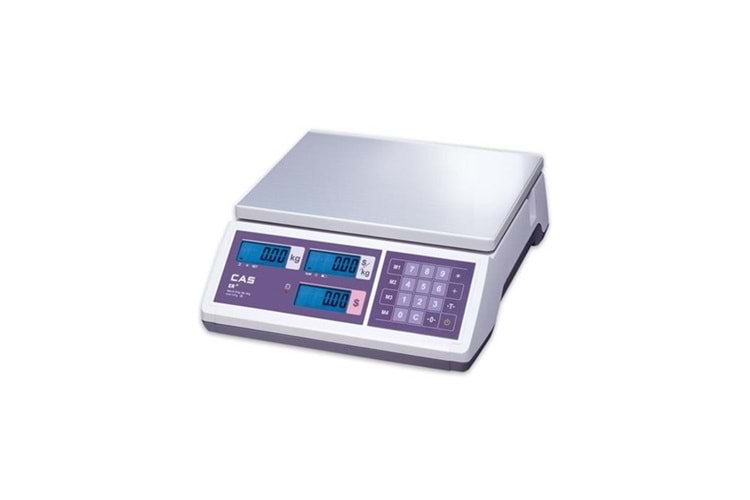 CAS ER-JR 30 KG RS232 Boyunsuz Online Terazi + Plastik Cukur Kefe
